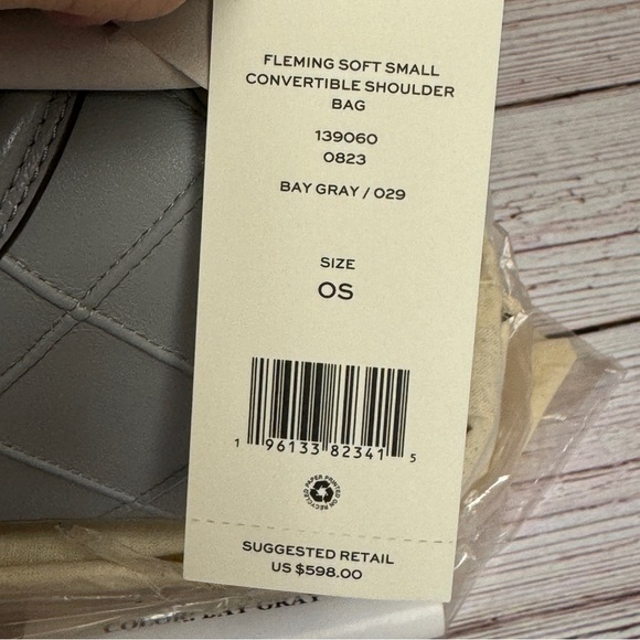 Tory Burch Small Fleming Soft Convertible Shoulder Bag - Bay Gray - Picture 8 of 8